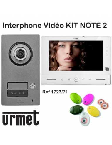 Kit vidéo NOTE 2                                                                                                                                                                                         ELECTRICITE COURANT FAIBLES ET VDI CONTROLE ACCES ET INTERPHONIE URMET FRANCE -YOKIS