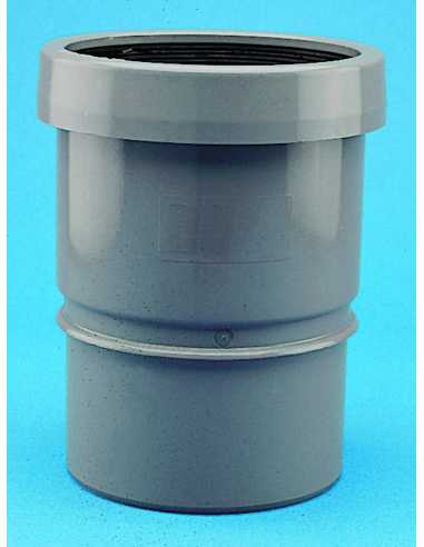 Manchon de dilatation simple pour canalisations - Mâle/Femelle - ø 125 mm -  Gris