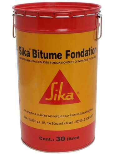 Bitume fondation 30L                                                                                                                                                                                     CONSOMMABLES CONSOMMABLES COLLES SIKA FRANCE SA