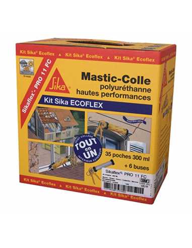 Kit ECOFLEX gris                                                                                                                                                                                         CONSOMMABLES CONSOMMABLES COLLES SIKA FRANCE SA