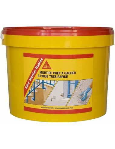 Mortier SIKA rapide 5KG                                                                                                                                                                                  CONSOMMABLES CONSOMMABLES COLLES SIKA FRANCE SA