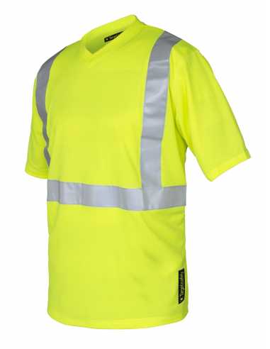 Tee-shirt haute visibilité XENON jaune                                                                                                                                                                   QUINCAILLERIE EPI VETEMENT DE TRAVAIL T.2.S.