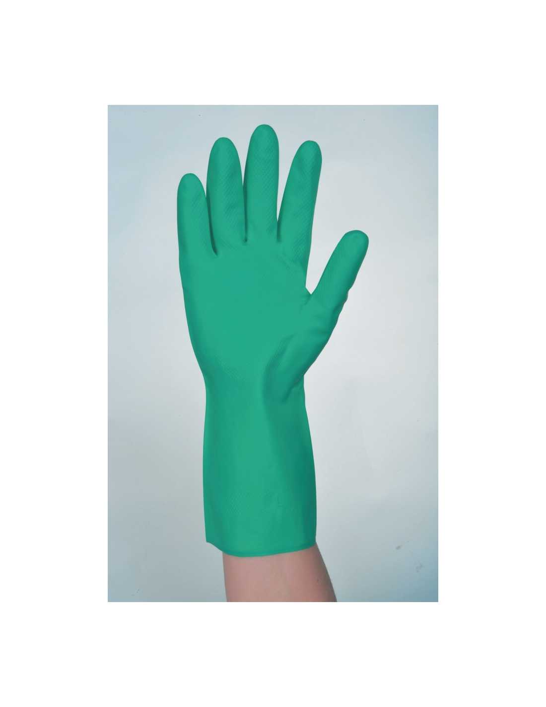 Gants Nitrile Vert Spécial Plonge Taille 8 - Gants de ménage