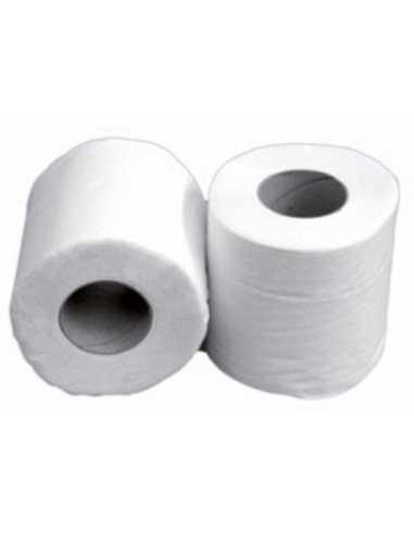 Petits rouleaux de papier hygiénique, format standard – TORK: cellulose, 4  plis, super-blanc, lot de 42 rouleaux de 153 feuilles