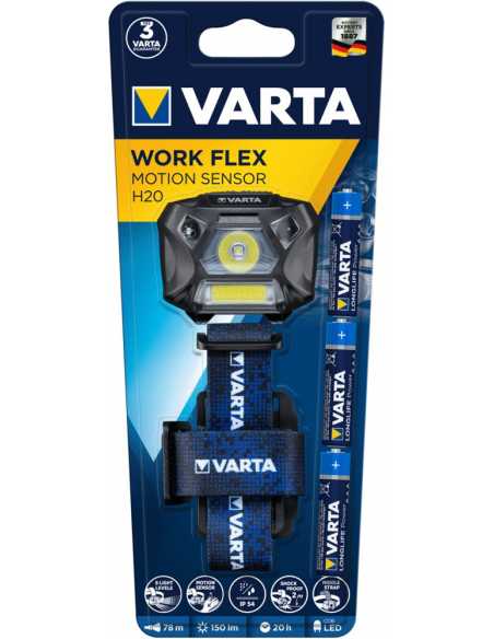 Lampe frontale WORK FLEX MOTION                                                                                                                                                                          CONSOMMABLES CONSOMMABLES GENERAL VARTA CONSUMER FRANCE SAS