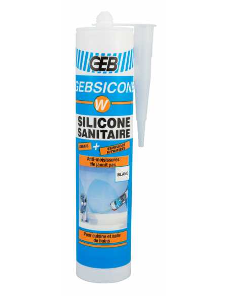 Mastic silicone GEBSICONE W                                                                                                                                                                              CONSOMMABLES CONSOMMABLES CONSOMMABLE GEB S.A.S.