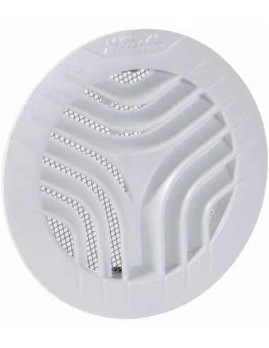 Grille d'aération ronde intérieure blanche, Ø 80, pour tube PVC, tuyau et  gaine