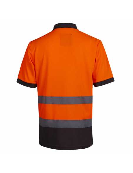 Polo haute visibilité APOLLO orange                                                                                                                                                                      QUINCAILLERIE EPI VETEMENT DE TRAVAIL FRANCE TEXTILE PRODUCTION