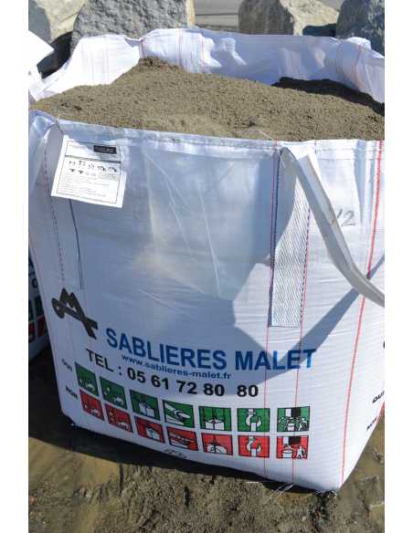 Big Bag de Sable Roulé 0/2                                                                                                                                                                               MATERIAUX GRANULAT SABLE BIG BAG SABLIERES MALET